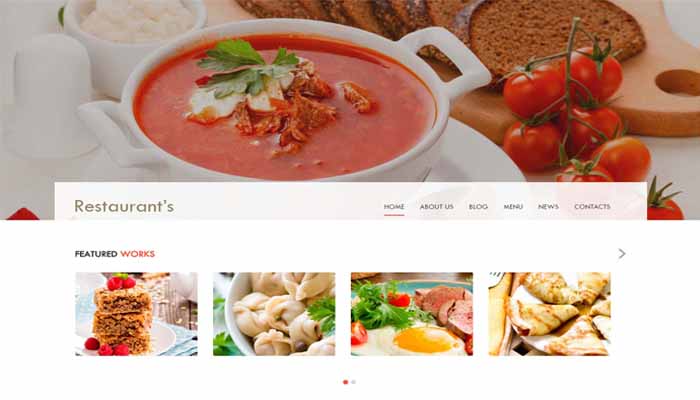 restaurant website